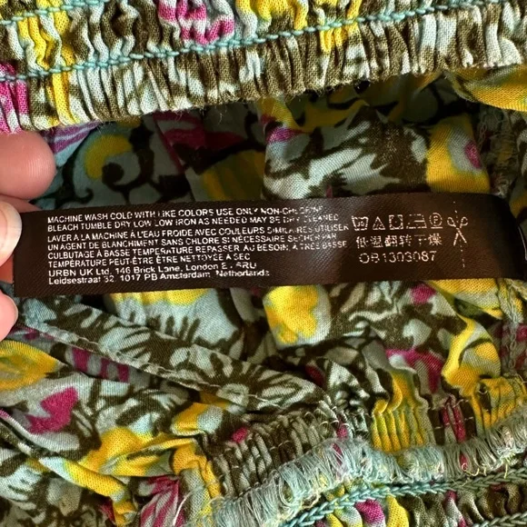 Anthropology Floral Wide Leg Flowy Pants. - Picture 4 of 5